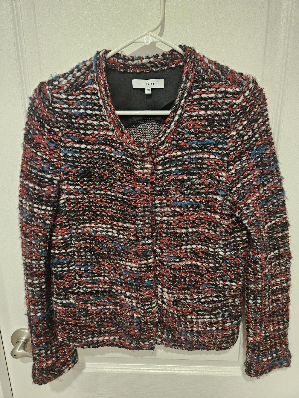 IRO Paris Textured Boucle Knit Jacket Size 40 (US 8/10)